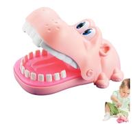 Biting Finger Hippo Toy - 15x10.5x11cm ABS, Interactive Teeth Game | Perfect For Kids Classroom Play, Family Game Night, Party Pranks, Home Entertainment, Birthday , Halloween Props, Christmas