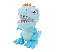 Biting Finger Toy Soft Plastic Interactive Sound Dinosaur Teeth Game for Children 17x10.5cm (Blue)