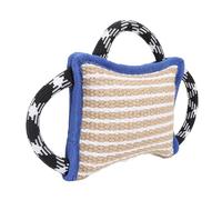 Biting Pad with 3 Strong Handles Jute Tear Withstanding Dog Bite Tug Toy for Adult Dogs - Interactive Play Tool for Breeds Like German Shepherd - Ideal for Training, Promotes Healthy Chewing,