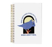 BitKan Funny Bird Spiral Notebooks - Cute Birds Nerd Watching Journal, Bird Birding Enthusiast Notebook 5.5x8.3 Inch, Birds Lovers Watchers Gifts for Women Men Journaling