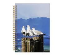 BitKan Funny Bird Spiral Notebooks - Cute Birds Nerd Watching Journal, Bird Birding Enthusiast Notebook 5.5x8.3 Inch, Birds Lovers Watchers Gifts for Women Men