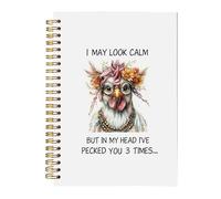 BitKan Funny Chickens Spiral Notebooks - Cute s Journal with Chicken on Cover, Chicken Gifts for Kids Mom/Women/Teen Grils, Animal s Notebook 5.5x8.3 Inch