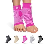 Bitly-Plantar Fasciitis Socks (1-Pair), Premium Ankle Support Unisex Pink Compression Sleeves. Fast Relief from Swelling & Foot Pain. Promote Blood Circulation & Speedy Recovery (Large)
