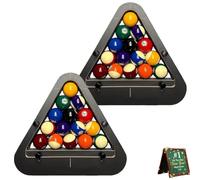 Bitman-Rack 9-Ball Pro Precision Billiard Rack,Machined Aluminum Pool Triangle,Consistent Tight Rack Tool for Ball Pool Tables,Professional Pools Accessories(8-ball Pro*2)