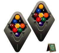 Bitman-Rack 9-Ball Pro Precision Billiard Rack,Machined Aluminum Pool Triangle,Consistent Tight Rack Tool for Ball Pool Tables,Professional Pools Accessories(9-ball Pro*2)