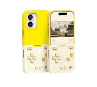 Bitmolab GAMEBABY for iPhone 17 Case, Innovative Game Controller Phone Case, iPhone 17 Case for GBA, GBC, NES Retro Games, Yellow