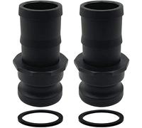 BITOBITOTU 2PCS Camlock Fittings Poly E-300 3" Type E Standard Couplings Cam lock Fittings Polypropylene Cam Groove Fitting Male Camlock with a Hose Shank (3 inch, Type E)