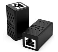Bitone RJ45 Coupler,Cat7 Cat6 Cat5e Cat5 Ethernet Connector Female to Female,10 Gbps RJ45 Inline Coupler,8P8C Network In-Line Coupler-2 Pack