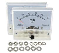 Bitray 0-50mA Analog Current Panel 85C1 Amp Ammeter Gauge Milliamp Meter 2.5 Accuracy for Auto Circuit Measurement Tester (DC 50mA) - 2PCS