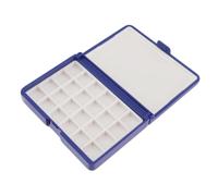 Bitray 24-Well Empty Watercolor Palette Travel Kit For Plein Air, Deep-Blue