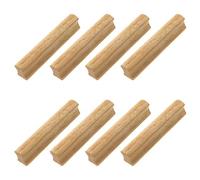 Bitray 8PCS Wooden Drawer Knobs Pulls Handles - Kitchen Cabinets Furniture Dresser Wardrobe Cupboard Drawer Knobs Pulls Handles (Sraight, Hole-to-Hole Distance: 3.78")