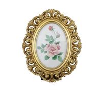 Bitray Gold Picture Frame 10.5" x 8.3" Elegant Antique Photo Frame with Glass Front Table Top Display and Wall Hanging Home Decor