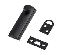 Bitray Slide Bolt Heavy Duty Slide Surface Door Bolt 2 Inch Slide Locks for Inside Door - Black