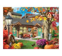 Bits and Pieces - 1000 Piece Jigsaw Puzzle for Adults - 18" x 24" - The Maple House - 1000 pc Large Piece Colorful Fall Autumn Jigsaw by Alan Giana38x52cm