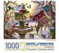 Bits and Pieces - 1000 Piece Jigsaw Puzzle for Adults 20" x 27" - Sunrise Feasting - 1000 pc Jigsaw by Artist Liz Goodrick Dillon