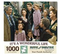 Bits and Pieces - 1000 Piece Jigsaw Puzzle for Adults - ‘It's A Wonderful Life’ - Christmas Classic, Completed Puzzle Size: 20" x 27"