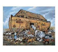 Bits and Pieces - 300 Piece Jigsaw Puzzle for Adults - Noahs Ark - 300 pc Religious Jigsaws by Artist Ruane Manning
