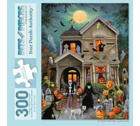 Bits and Pieces 300 Piece Puzzles for Adults - an Eerie Welcome - 300 Large Pieces 18" x 24" Jigsaw Puzzles, Haunted House Halloween, No 2 Pieces Alike