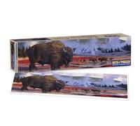 Bits and Pieces 500 Piece Puzzles for Adults - Yellowstone Bison - Large 12" x 36" Jigsaw Puzzles 500 Pieces Bison Buffalo Yellowstone National Park, No 2 Pieces Alike