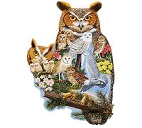 Bits and Pieces - 750 Piece Shaped Puzzle Age 13+ - The Watchers, Owl - by Artist Jack Williams - 750 pc Jigsaw