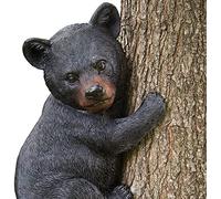 Bits and Pieces - Baby Bear Up a Tree Garden Peeker - Tree Hugger Outdoor Tree Sculpture-Gifts and Garden Décor Tree Hugger Faces for Trees - Bear Cub Resin Sculpture, 35cm long x 20cm wide