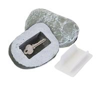Bits and Pieces - Hide-A-Key Stone Safe Gadget - Fake Rock Spare Key Hider - Weather Resistant Yard Decorations - Decorative Garden Stones