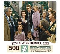 Bits and Pieces - Large 500 Piece Jigsaw Puzzle for Adults - ‘It's A Wonderful Life’ - Christmas Classic, Completed Puzzle Size: 18" x 24"