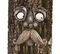 Bits and Pieces - 'Old Man' Tree Hugger - Yard Decorations - Whimsical Tree Sculpture - Garden Decoration - Garden Peeker Yard Art