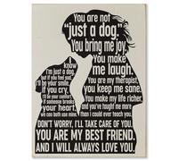 Bits and Pieces Rustic Dog Signs Home Decor - 12" x 9" Heartfelt Plaque with Loving Sayings - You Are Not Just a Dog Wooden Sign, Woman