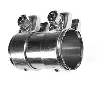 BITS4REASONS E-TECH EC015 New Model Heavy Duty Adjustable Exhaust Pipe Joiner/Connector 58MM to 60MM, 130MM Long