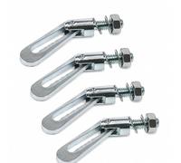 BITS4REASONS M8 x 18mm Antiluce Drop Catch Fasteners - Pack of 4 Heavy Duty Threaded Drop Lock Catches for Trailer Tailgates, Drop Sides, Horseboxes & Gates