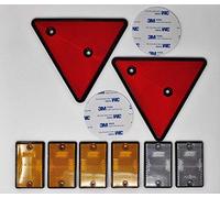BITS4REASONS MAYPOLE NEW MODEL FULL CARAVAN TRAILER HORSE BOX SAFETY REFLECTOR KIT SELF ADHESIVE AND BOLT OPTION ON ALL UNITS - MADE IN ENGLAND