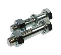 BITS4REASONS MAYPOLE NEW MODEL X2 HIGH TENSILE STRENGTH M16 TOWBALL NUTS AND BOLTS X 75mm & SHAKEPROOF WASHERS - UK AND EU APPROVED MP241…