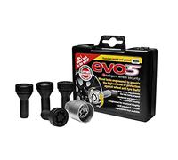 BITS4REASONS - NEW Model E TECH EVO5 Compatible with BMW O/E MK5 Quality Anti-Theft Locking Wheel Bolt Set (4 Bolts and Key) M14 x 1.25 x 26 60° - Black