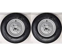 BITS4REASONS STARCO S-255 PREMIUM 10 INCH 145/80B10 TRAILER WHEELS & TYRES 100MM PCD 1 PAIR