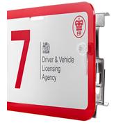 BITS4REASONS Universal Trade Plate/Multi-Purpose Vehicle Plate Holder Kit - Set for Car, Van & Trailer - Includes Hi-Vis Cords & Extra Large Suction Cups