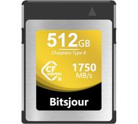 Bitsjour 512GB CFexpress Type B Memory Card - Fluid RAW 8K Video and Photo Recording - Digital CF Express Type B Card for DSLR Cameras and Camcorders
