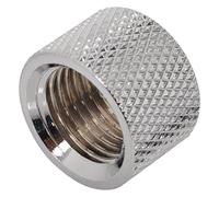 Bitspower G1/4" Female to Female Multi-Transfer Adapter Fitting, Silver Shining