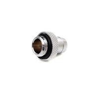 Bitspower Premium G1/4 Stubby High Flow 3/8 Fitting - shiny silver
