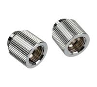 Bitspower Touchaqua 15mm Extender Fitting - Silver (2 PCS )