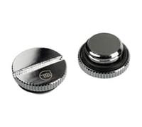 Bitspower Touchaqua Low-Profile Stop Fitting - Silver (2 PCS )