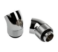 Bitspower Touchaqua Rotary 45-Degree Fitting - Silver (2 PCS)