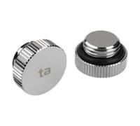 Bitspower Touchaqua Stop Fitting - Silver (2 PCS )
