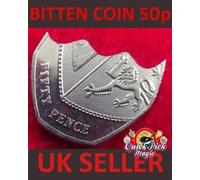 BITTEN AND RESTORED 50p Coin DAVID BLAINE MAGIC (Silver Snack 50 pence)