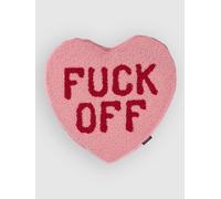 bitten Huggable Fuck Off Heart Pillow pink Uni
