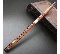 Bitter Bamboo Flute Instrument Adult Professional Playing Advanced Flute Chinese Musical Dizi Transverse Flutes(F)