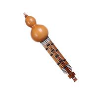 Bitter Bamboo Gourd Flute, Seven Holes, Includes Storage Box, Suitable for Solo/Ensemble Performances,F#