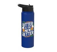 Bitter is the New Better Funny IPA Beer Stainless Steel Insulated Water Bottle