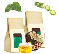 Bitter Melon and Mulberry Leaf Tea, 100% Natural & Pure Bitter Melon, Bitter Melon Herbal Tea, Bitter Melon Fruit Tea, Bitter leaf Tea (2 Bag)