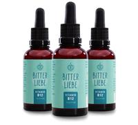 BitterLiebe - Vitamin B12 drops high dose - 500 μg B12 per daily dose - double active with methylcobalamin and adenosylcobalamin - supports blood formation and the nervous system (3)